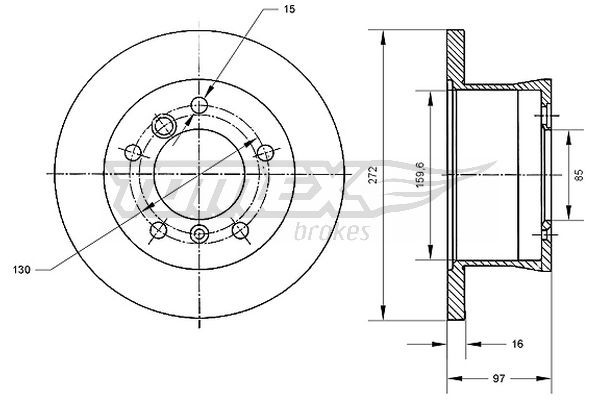 TOMEX Brakes Bremsscheibe